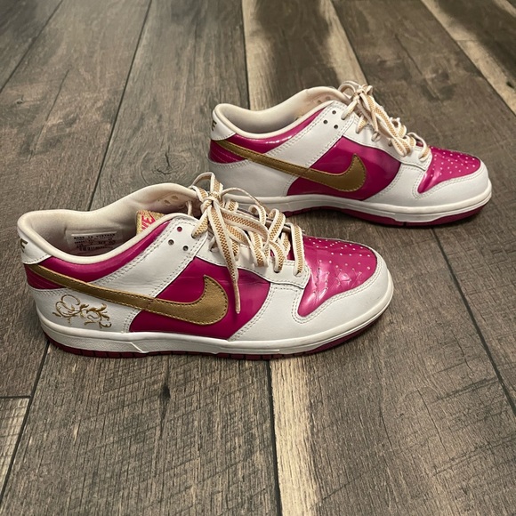 Rare Nike Dunk Low GS 'Rave Pink Gold' - Picture 1 of 16